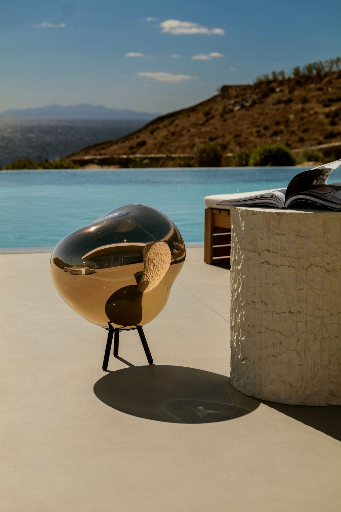 Melt Large LED lampe portable à poser ou à suspendre Opal Tom Dixon