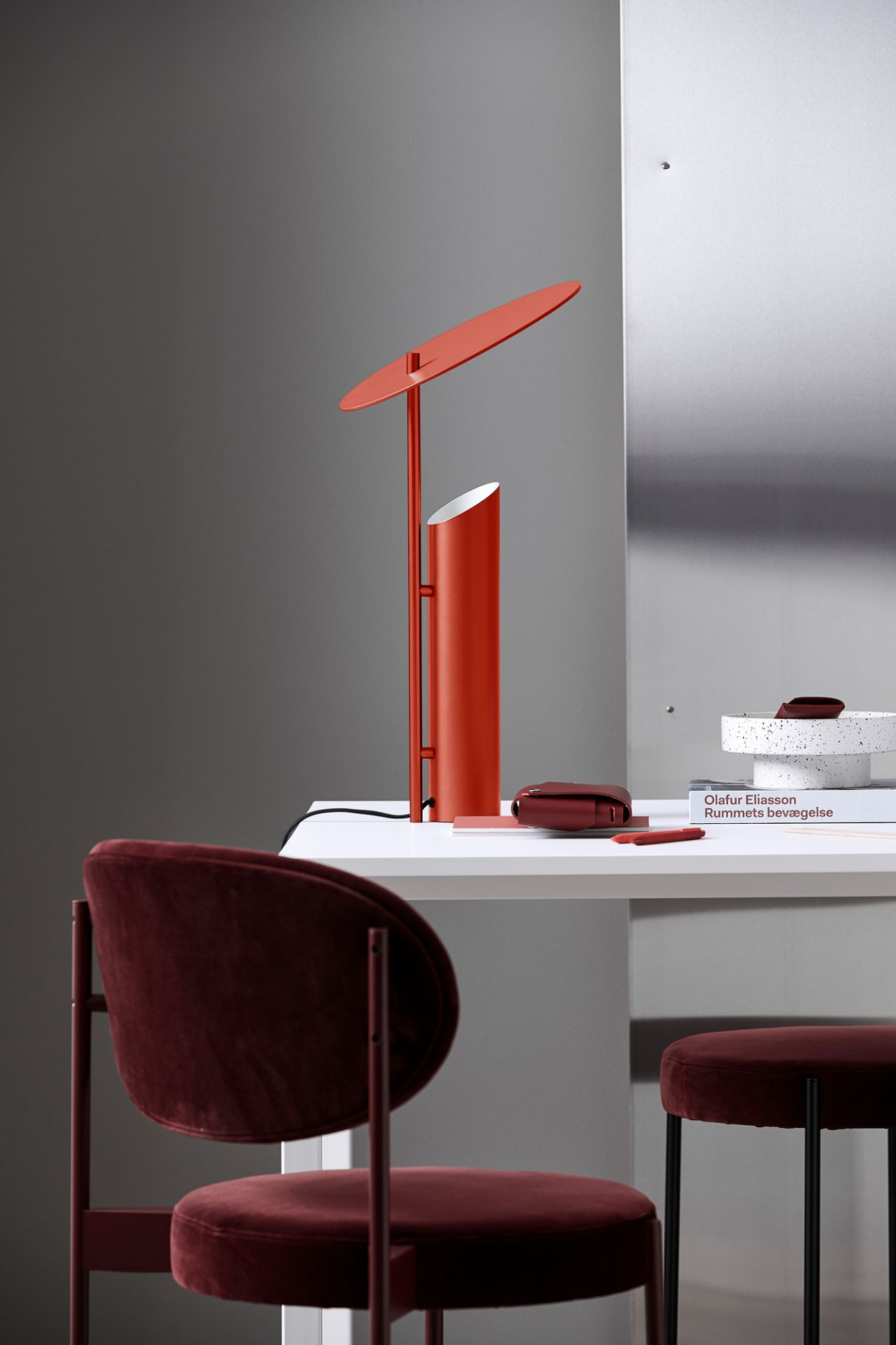 Reflect Lampe de table Rouge Mat Verpan