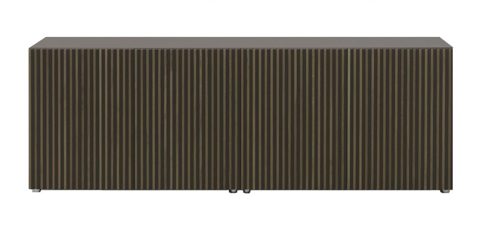 Leon Decor Buffet 4 portes Beige Gris Casamania Horm