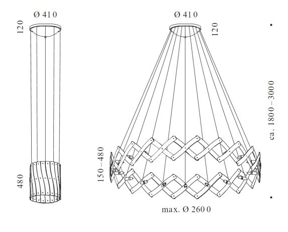 Zoom XL lampe de suspendue Serien Lighting