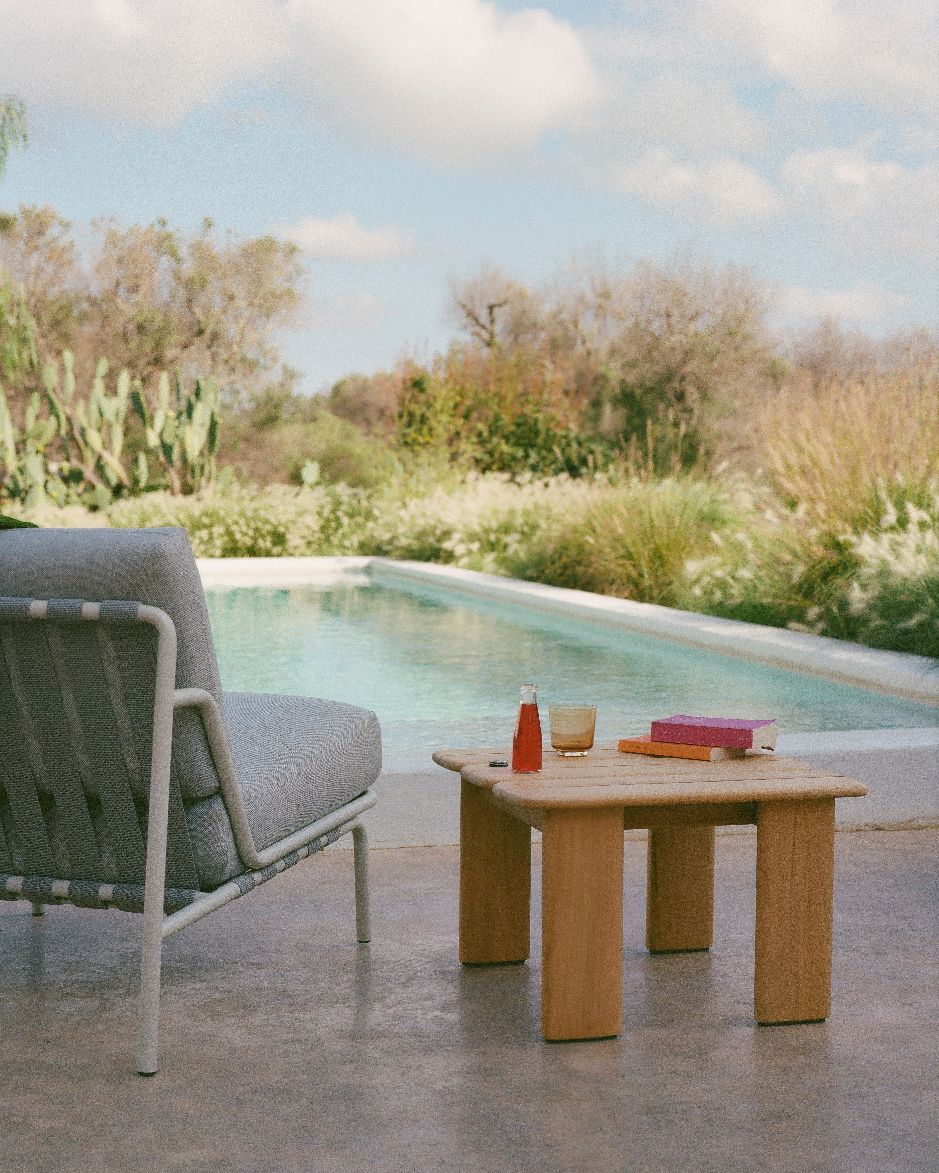 Assemble Coffee Table Table basse 55x55 cm Teck Outdoor Muuto 