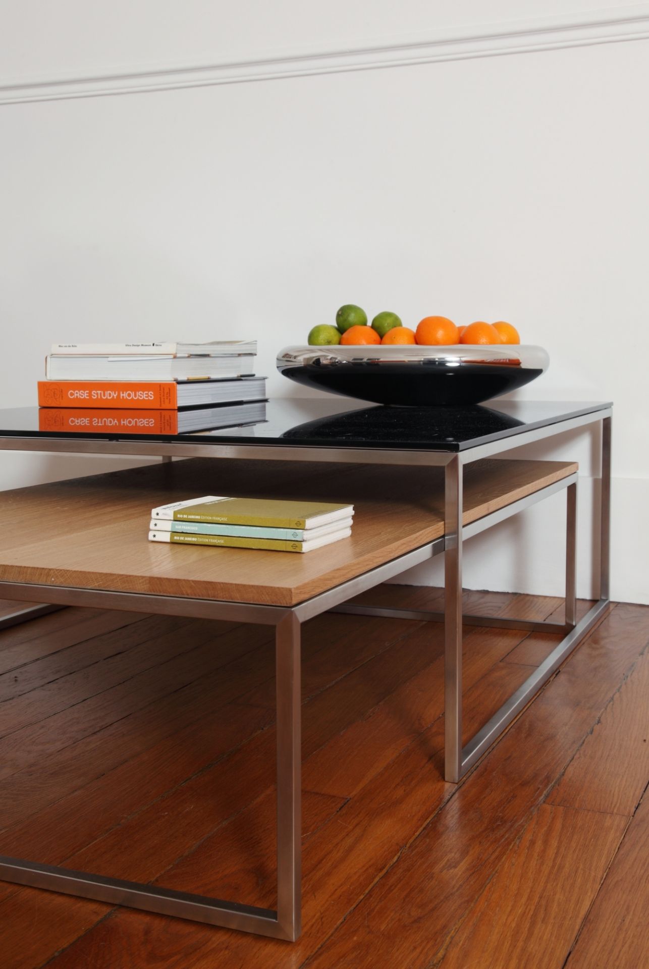 Moins H 5/2 verre ESG table basse clair Hans Hansen