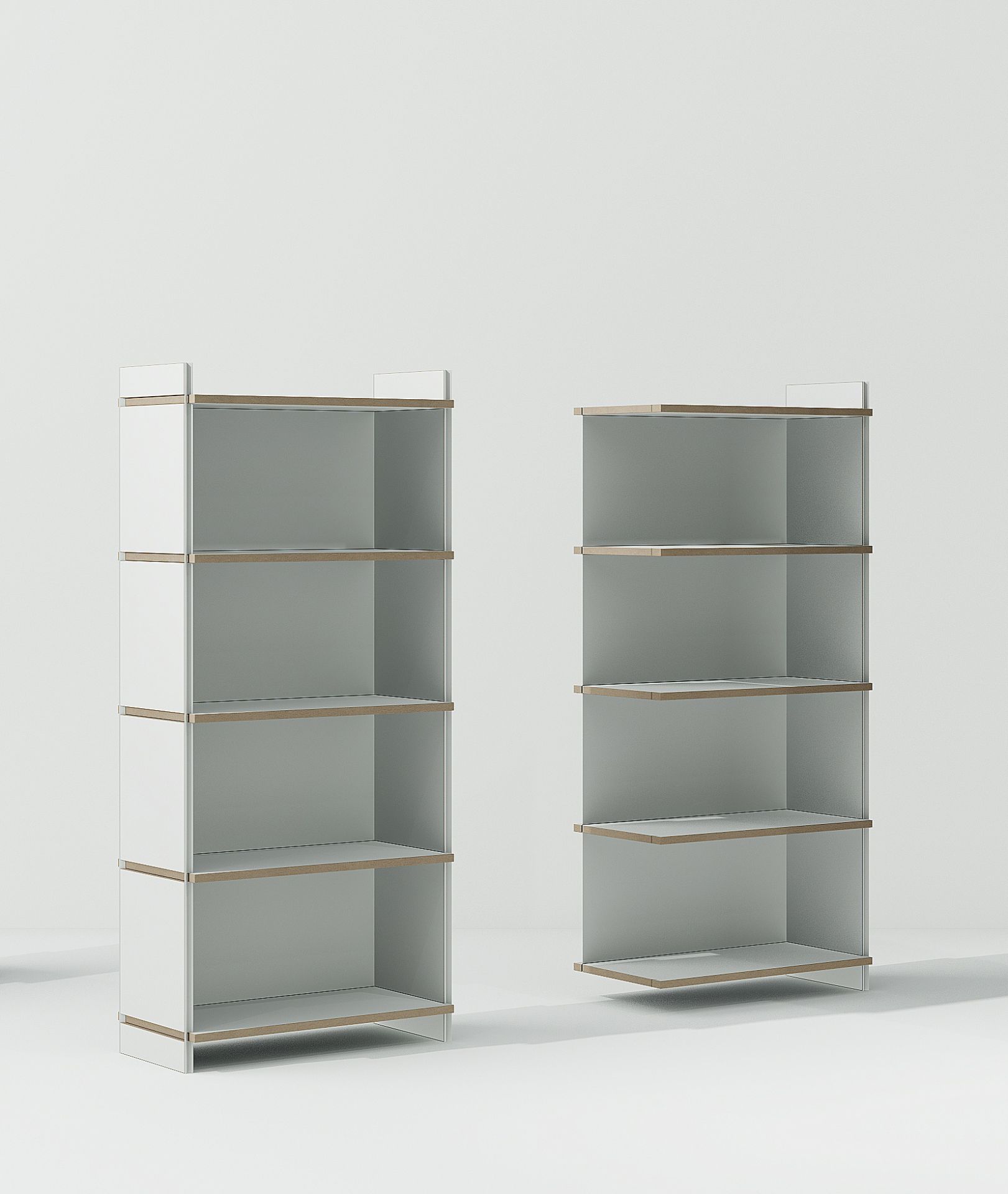 Mehrfach étagère module de base quadruple Tojo