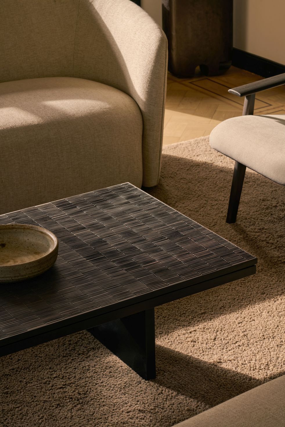 Grooves Table basse 135 x 65cm Ethnicraft
