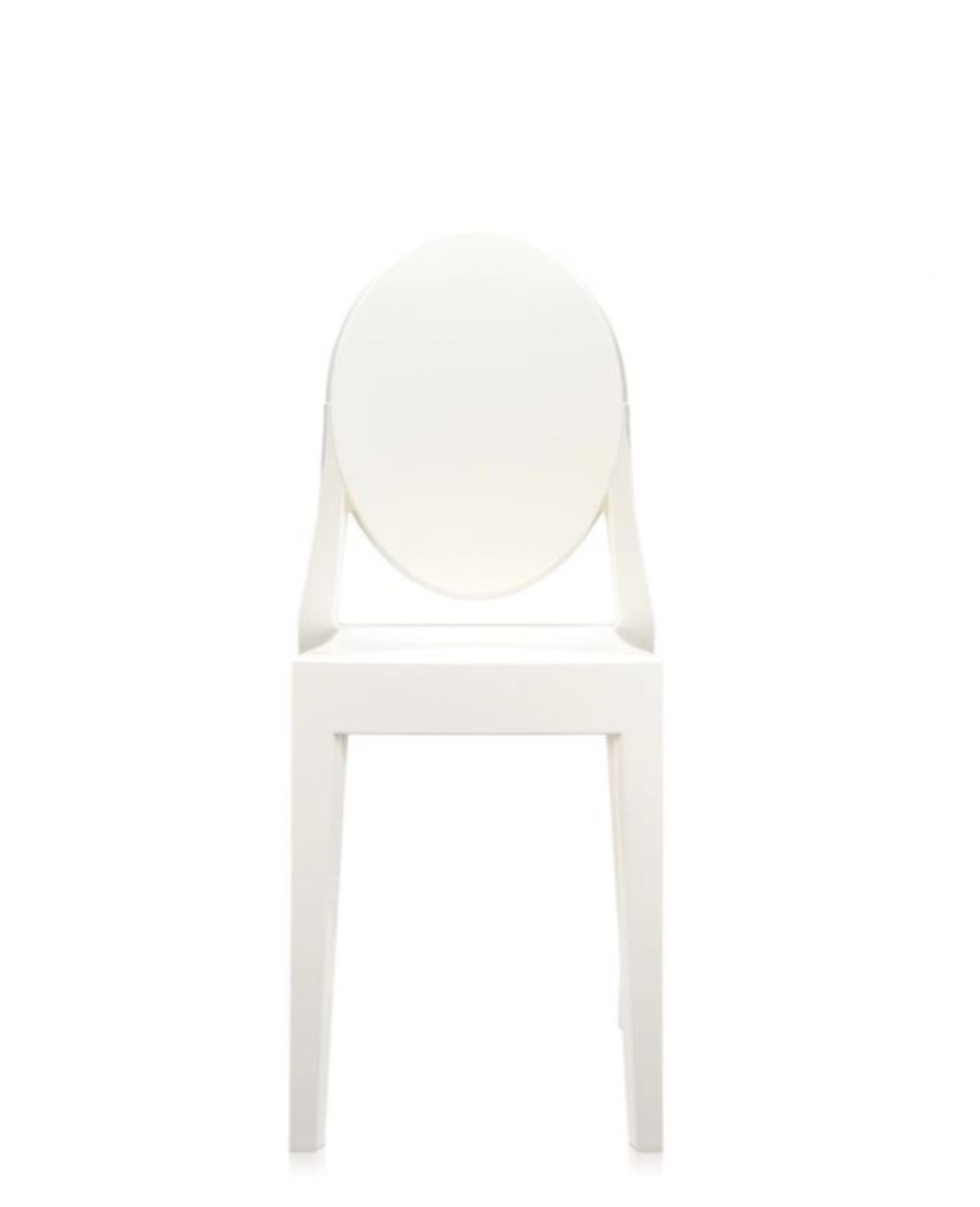 Victoria Ghost Chaise 2-er Set Kartell Blanc opaque brillant