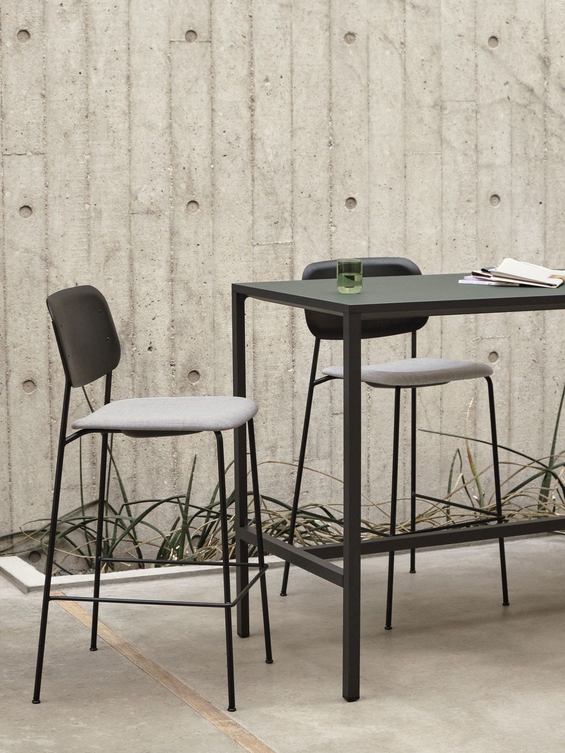 Soft Edge 90 Bar Stool Low / High Tabouret de bar Hay