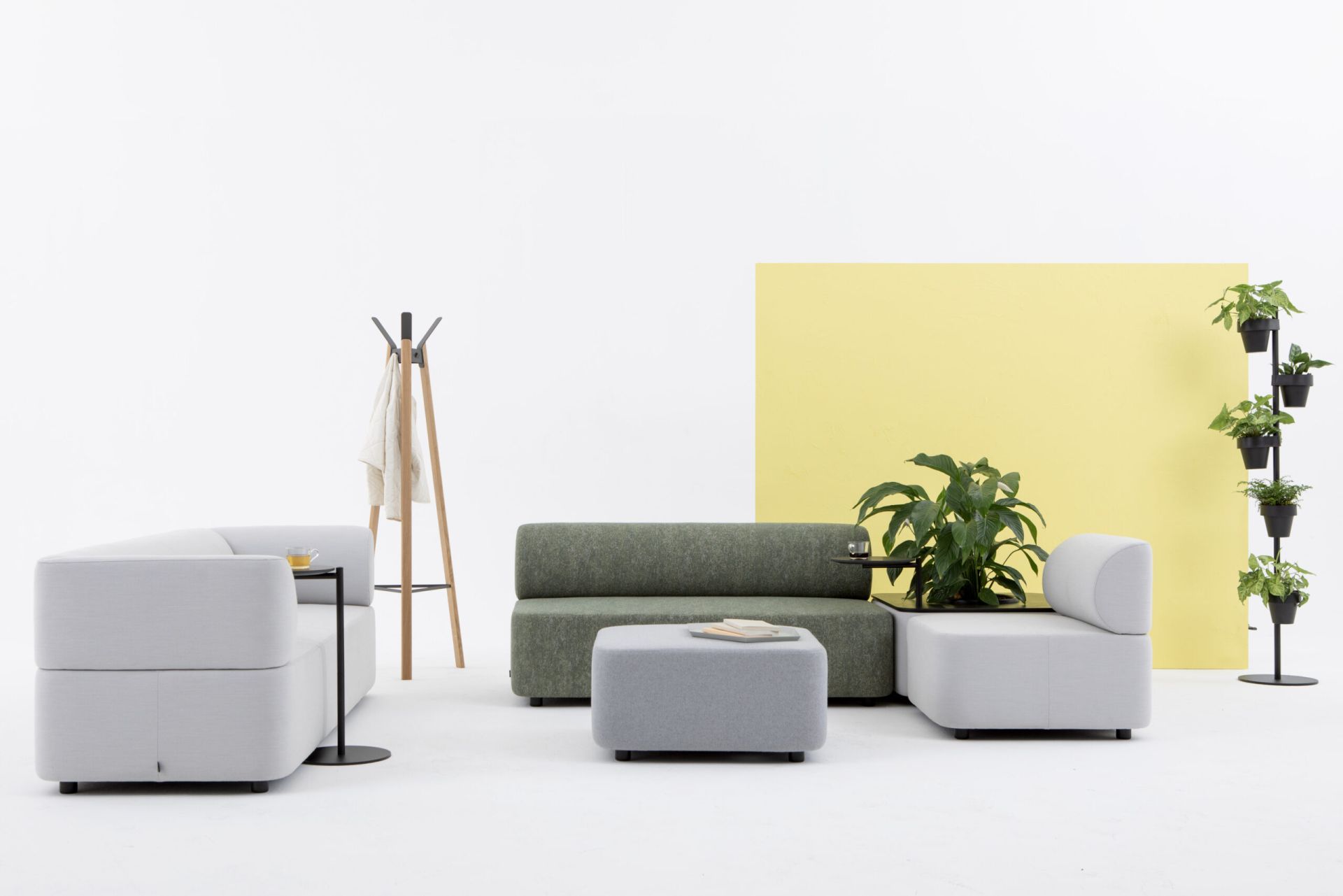Mezza élément d'assise avec dossier Canapé Cascando 
