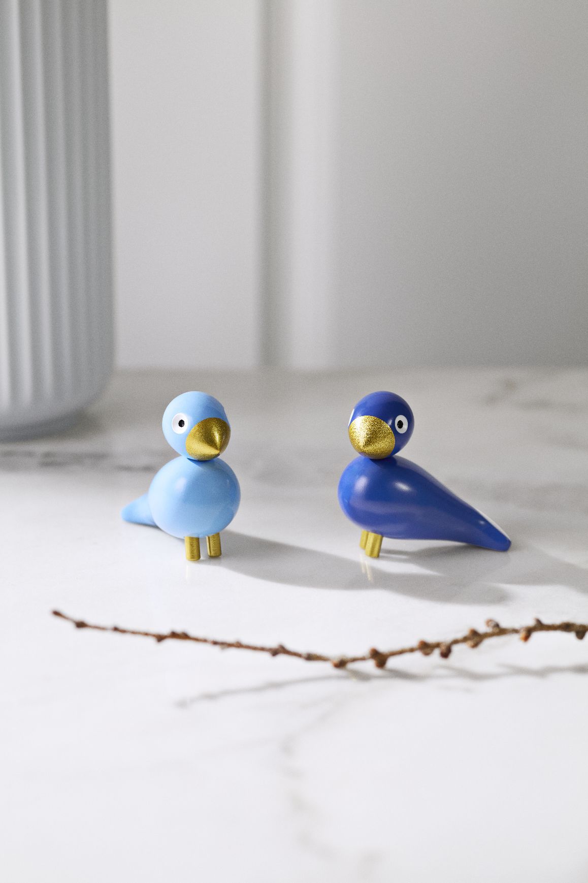 Oiseaux d'hiver, ensemble bleu Liliput/bleu clair Kay Bojesen