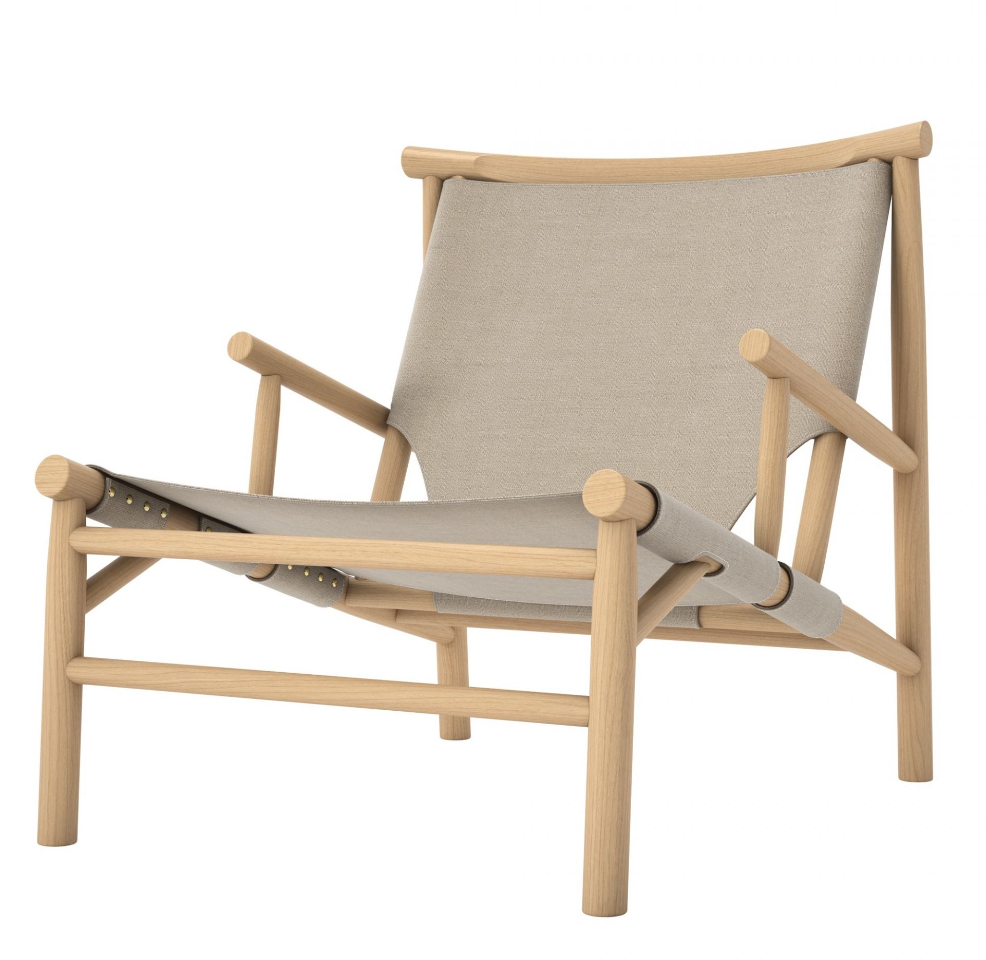Samurai Chair Fauteuil Nor11 Harness Cuir Cognac
