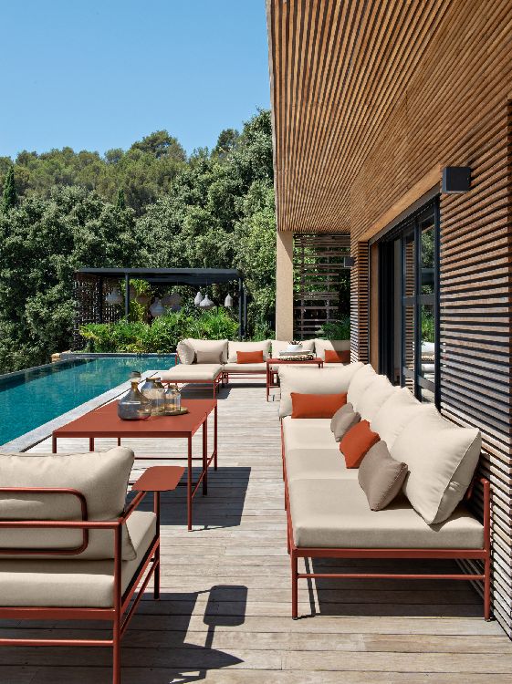 Rivage Fauteuil Lounge avec accoudoirs Extérieur Fermob