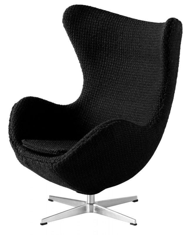 Fauteuil Egg MINIATURE (taille réduite) NOIR Fritz Hansen OBJECTS IMPARFAITS