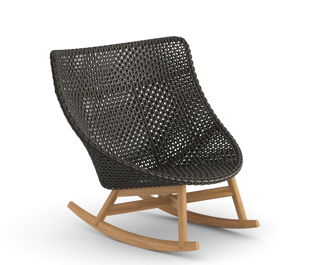 Mbrace rocking chair chaise à bascule avec revêtement rembourré Dedon