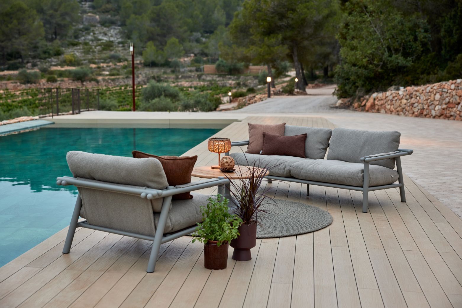 Illusion Glow Outdoor Lampe de table petite Cane-Line