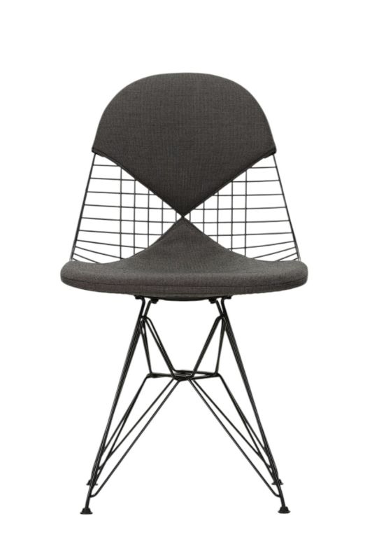 DKR-2 Wire Chair chaise avec assise et dossier rembourrés Vitra