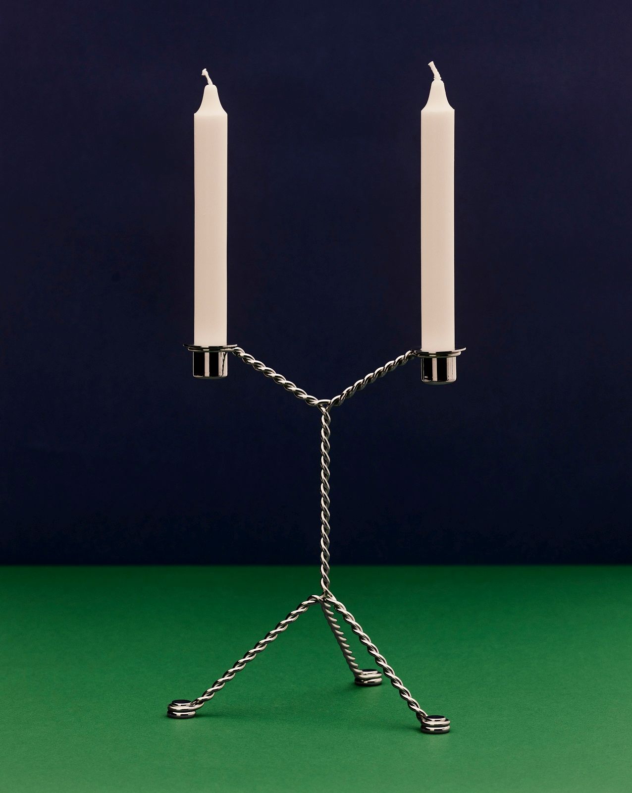 Wire Candleholder Bougeoir Hay