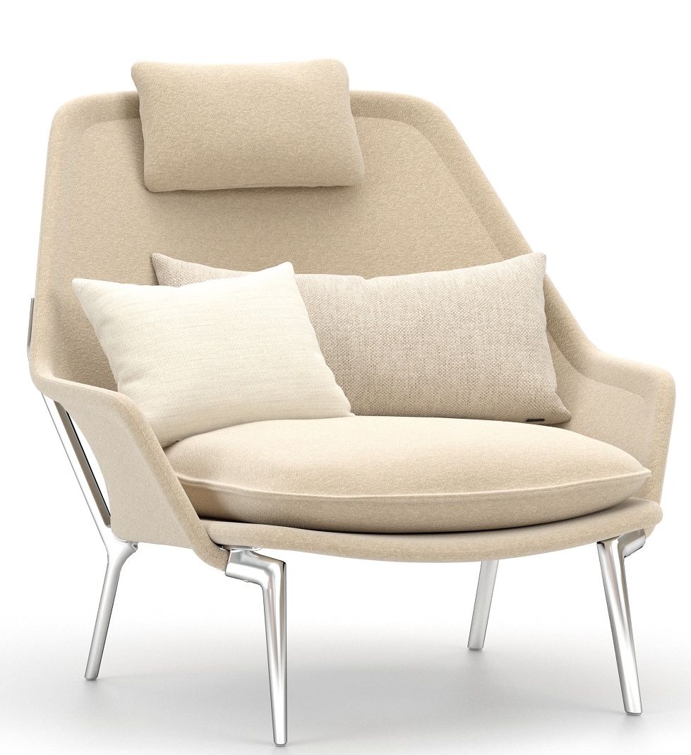 Slow Chair Fauteuil en tissu Vitra 