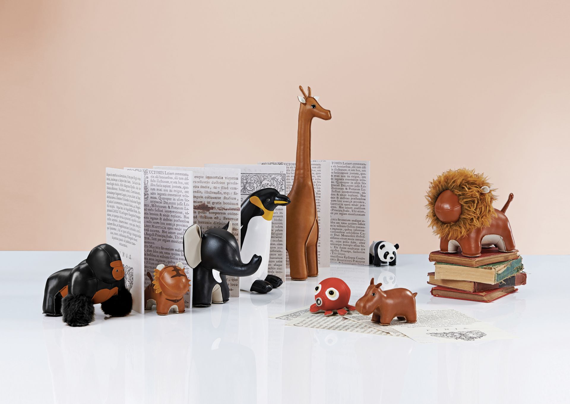 Presse-papiers Classic Hippo Tan/Blanc Züny