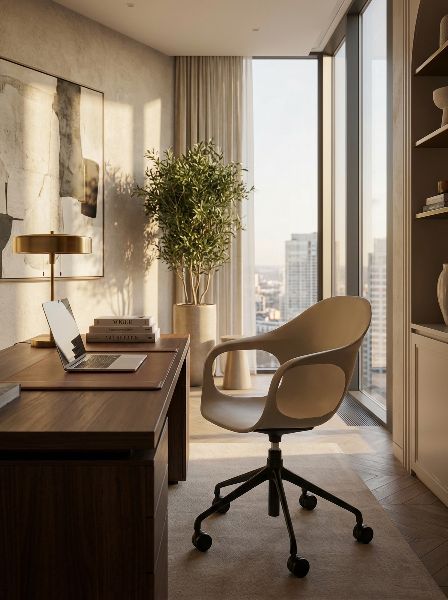 Fauteuil Elephantino piètement cinq étoiles avec roulettes Kristalia