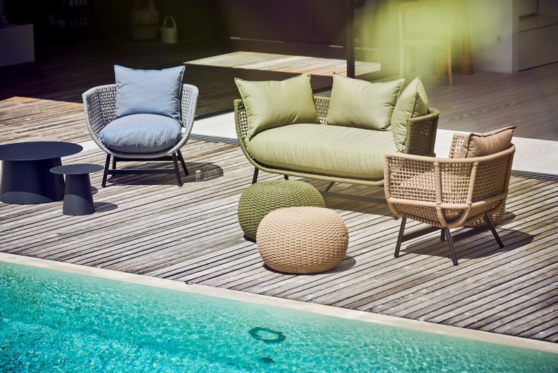 Suka Lounge Fauteuil d'extérieur Jan Kurtz Olive