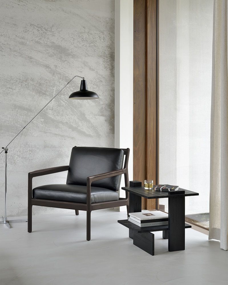 Jack fauteuil de salon acajou Ethnicraft 