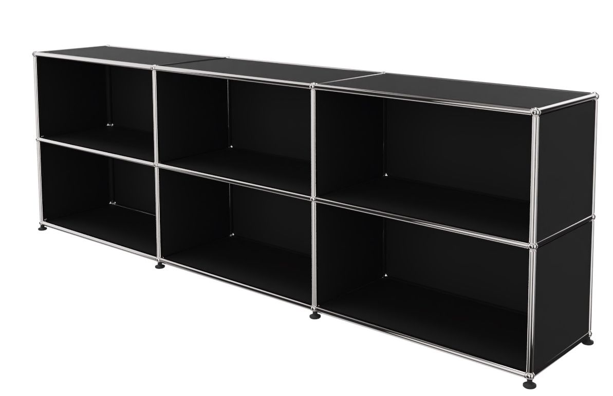 USM Haller Étagère H 75 cm Noir graphite - FAST DELIVERY