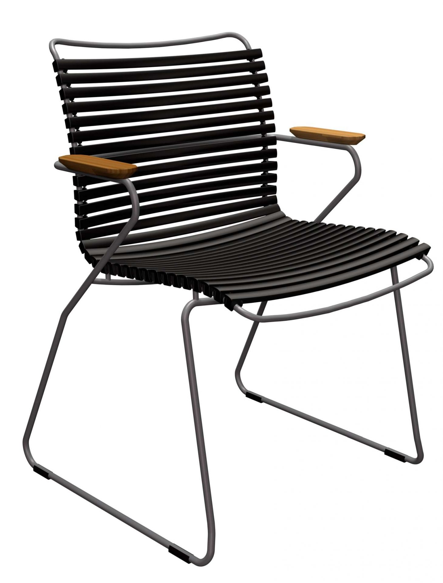 Click Dining Chaise avec accoudoirs Outdoor Houe Noir
