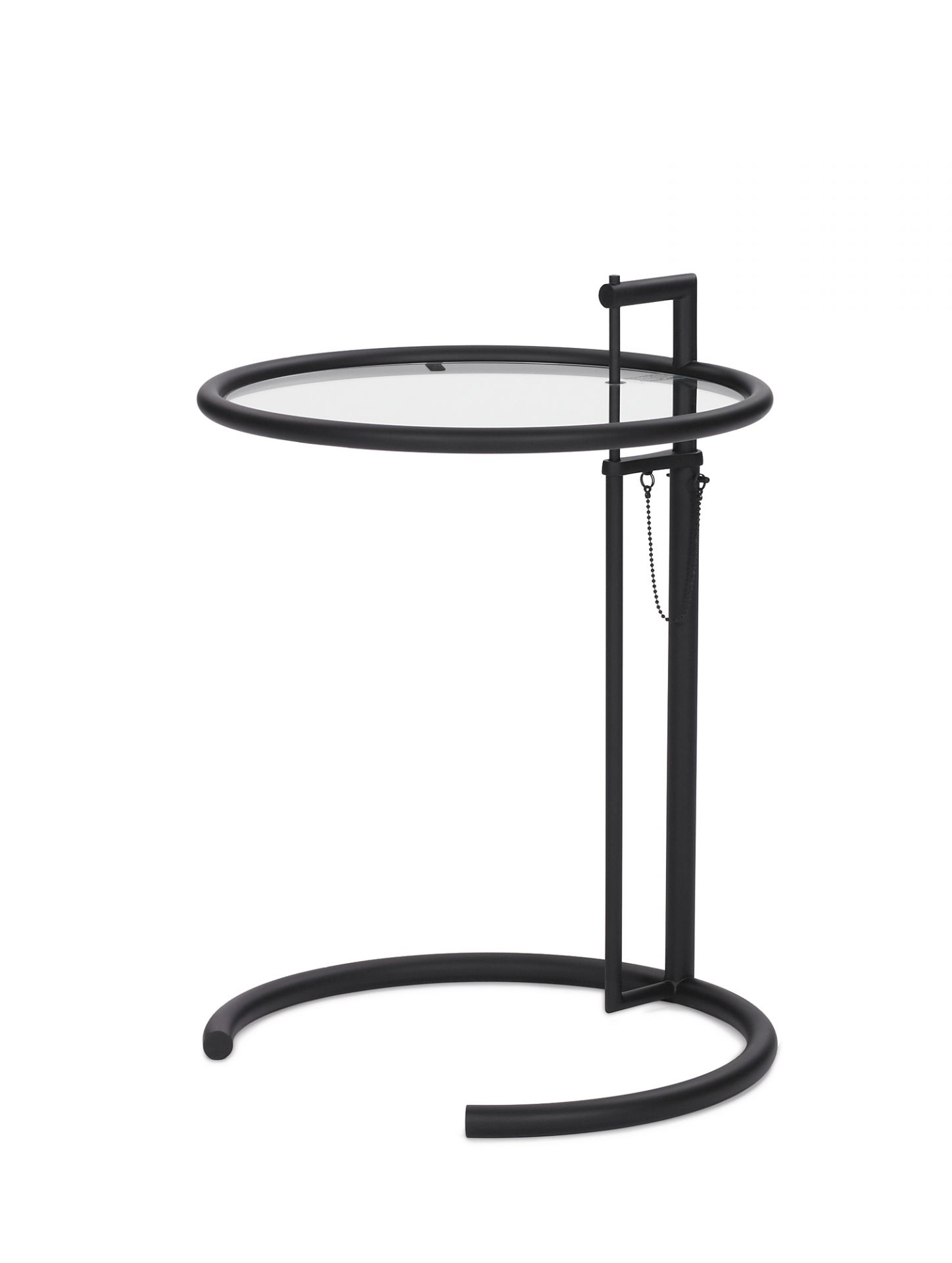Adjustable Table E1027 Table d'appoint ClassiCon - QUICK SHIP Verre noir cristal