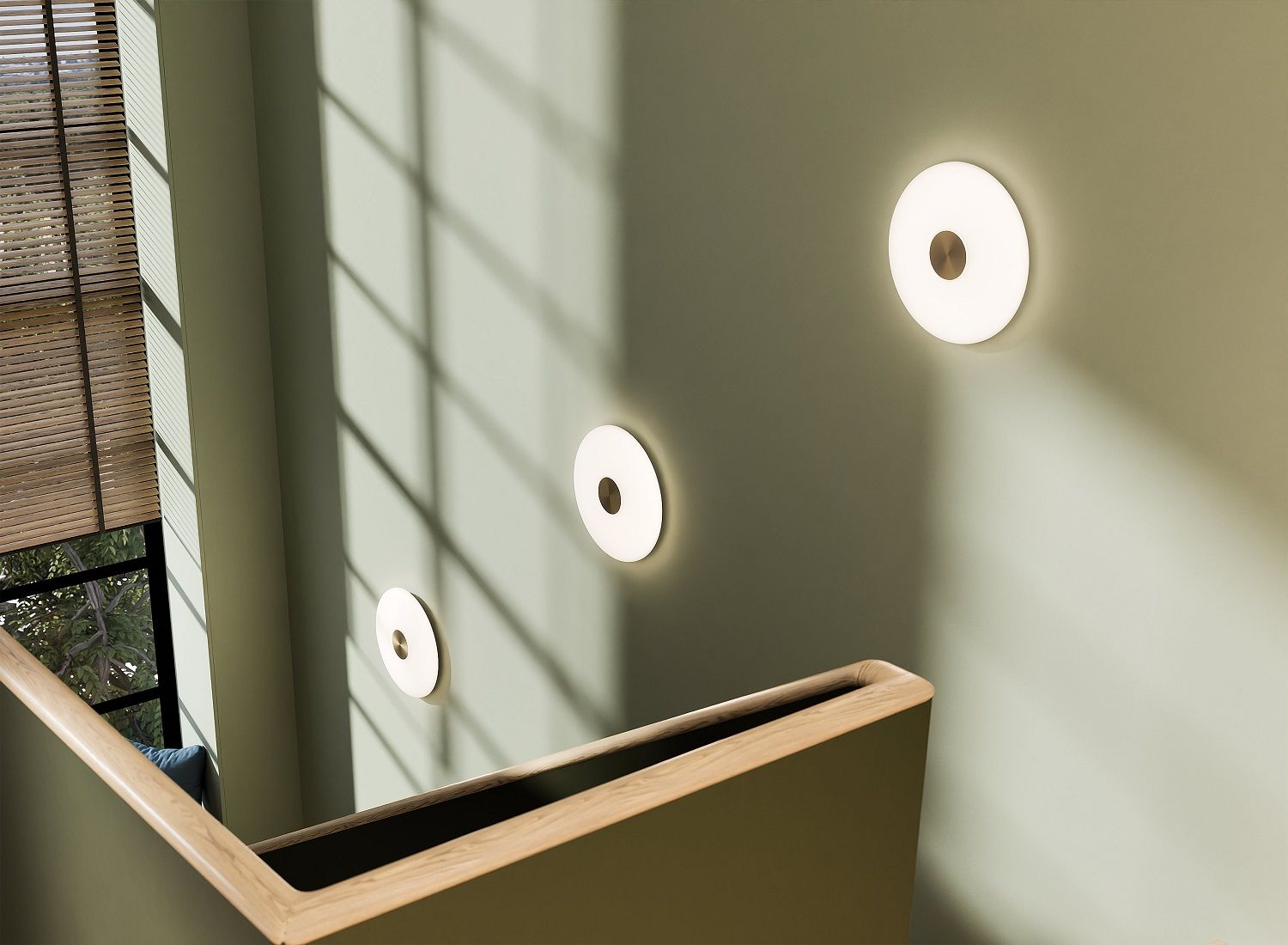 Glint Glass opal Wall lamp Applique murale Northern