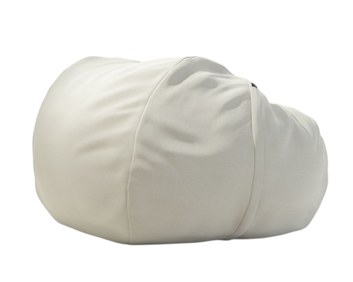 Vetsak Sitzsack Large Outdoor in Weiß, bequemer Boden-Sessel für Garten und Terrasse.