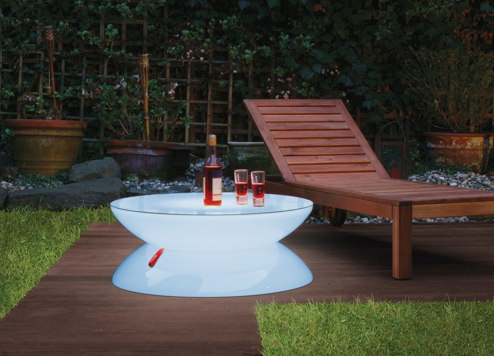 Table lounge LED PRO Akku Multicolor Outdoor Moree