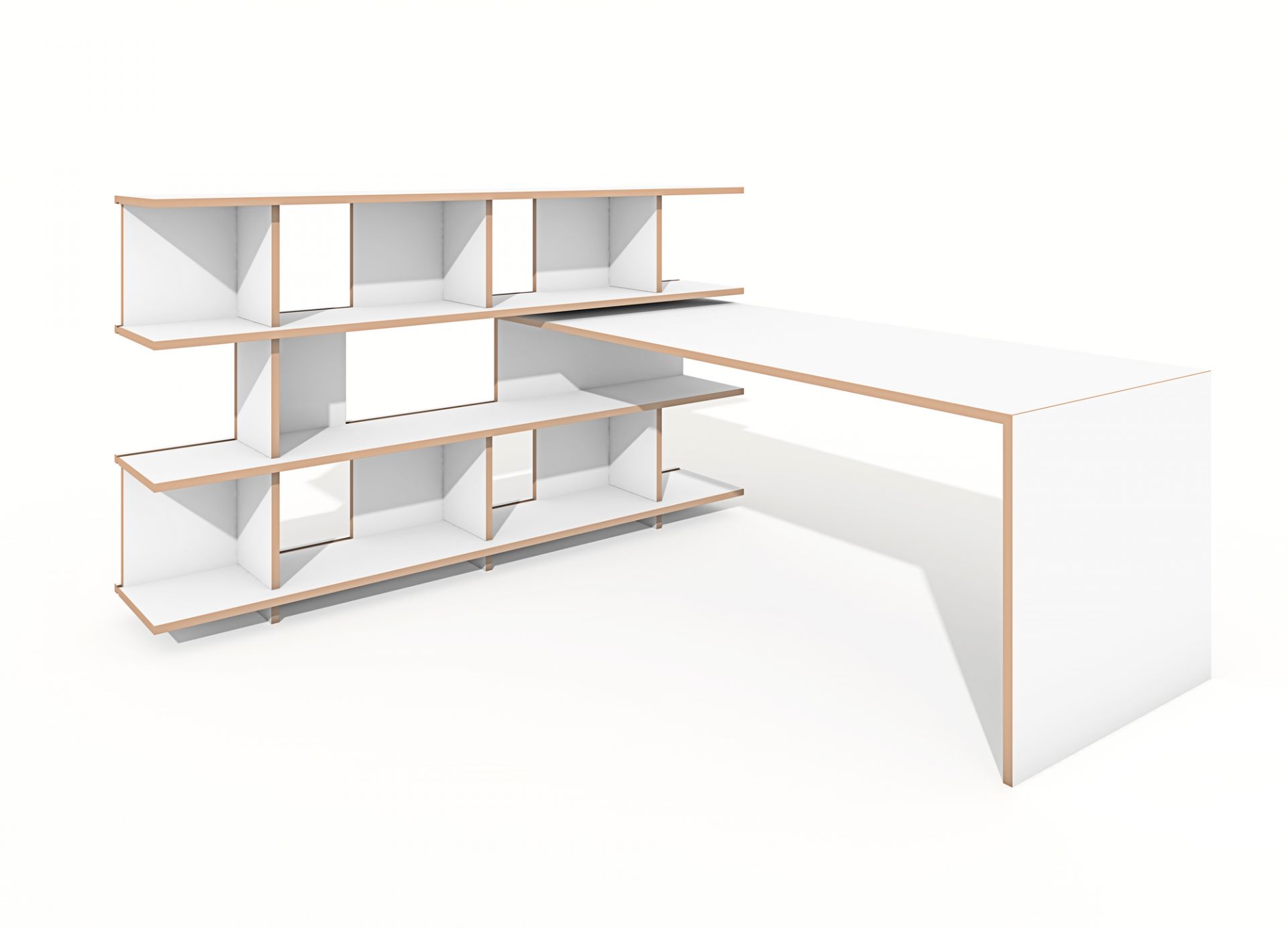 Anstell table pour Stell étagère Tojo