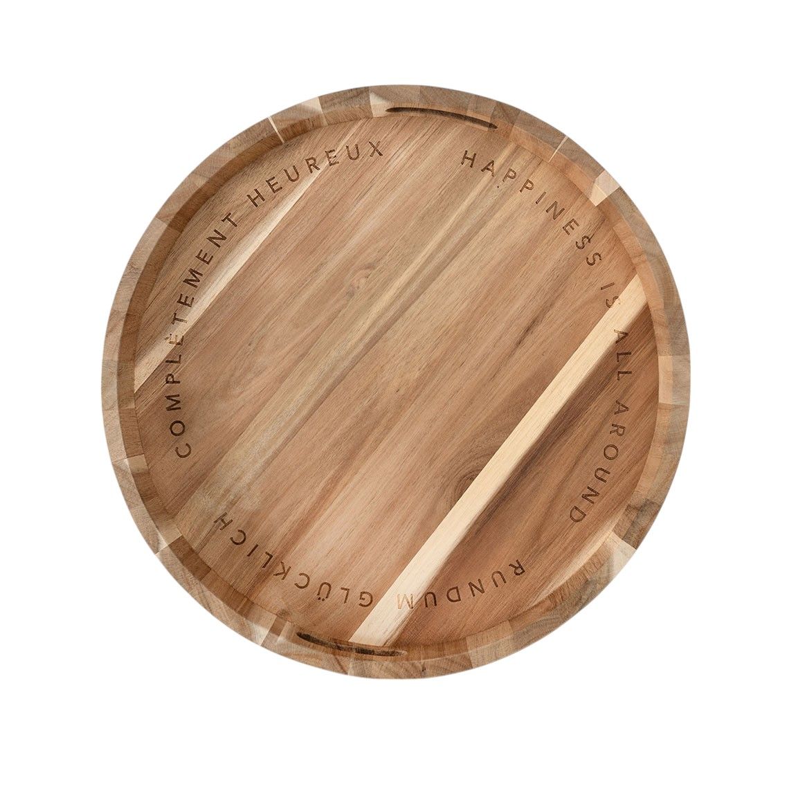 Roues du plateau en bois "Tout le bonheur"