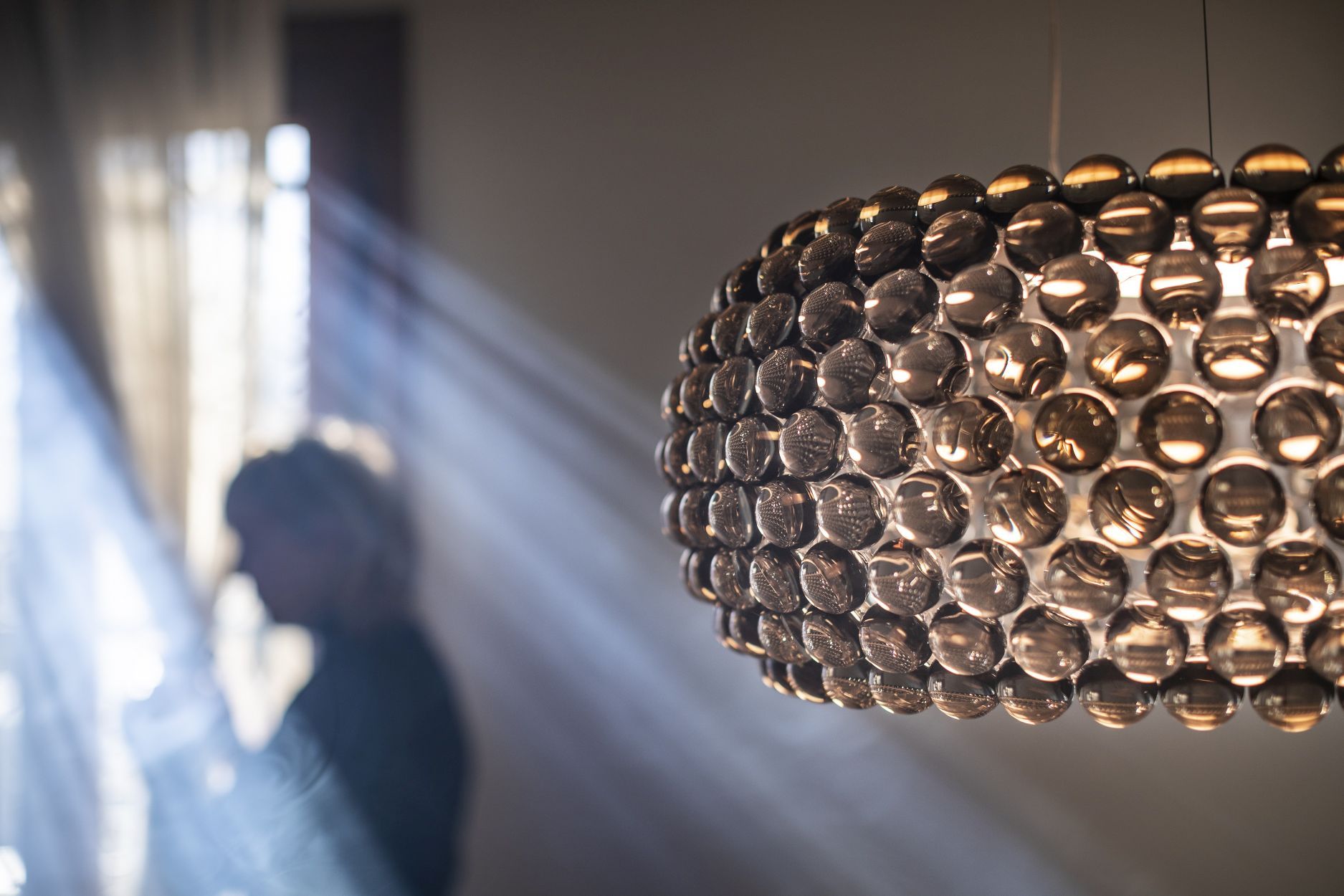 Caboche Plus Grande Lampe de suspendue Gris Foscarini