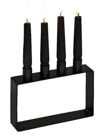 Frame 4 bougeoir 4 flammes noir novoform OFFRE SPECIALE