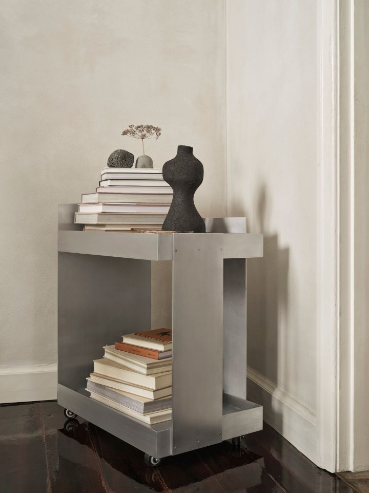 Stock Trolley Aluminium Chariot de service Ferm Living