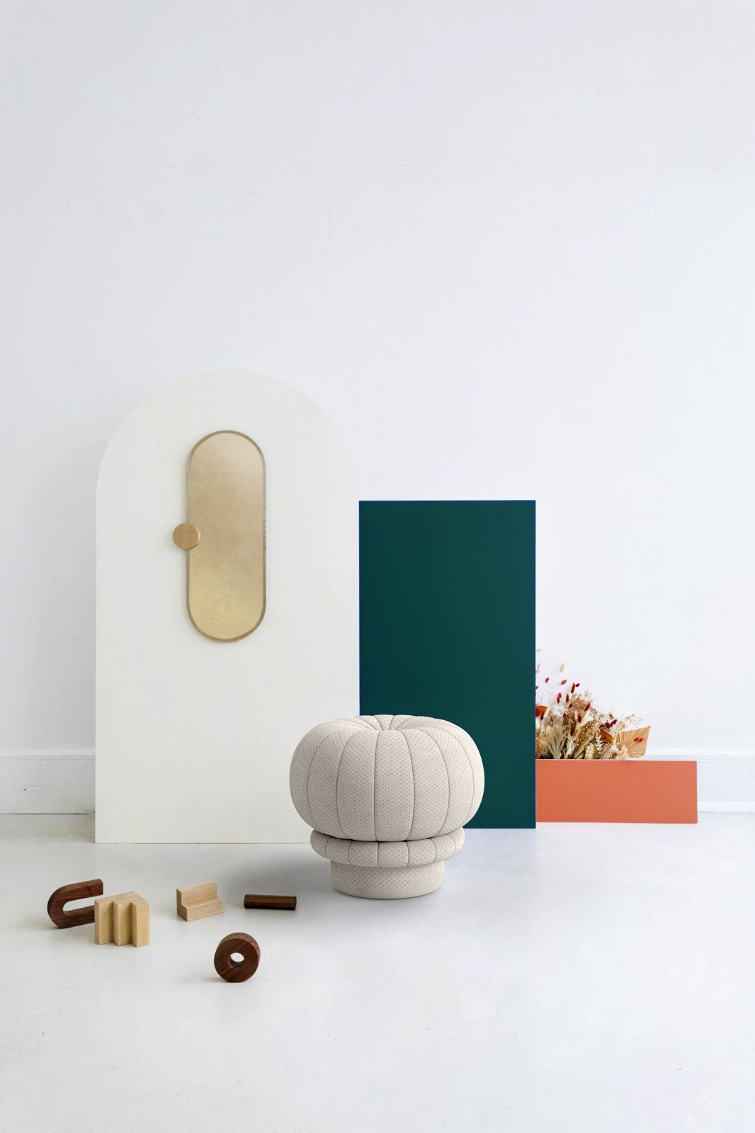 Claudie Pouf Tabouret Hartô