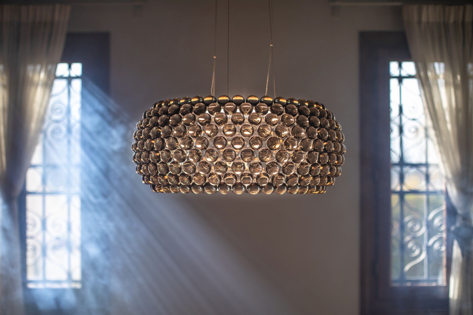 Caboche Plus Grande Lampe de suspendue Gris Foscarini