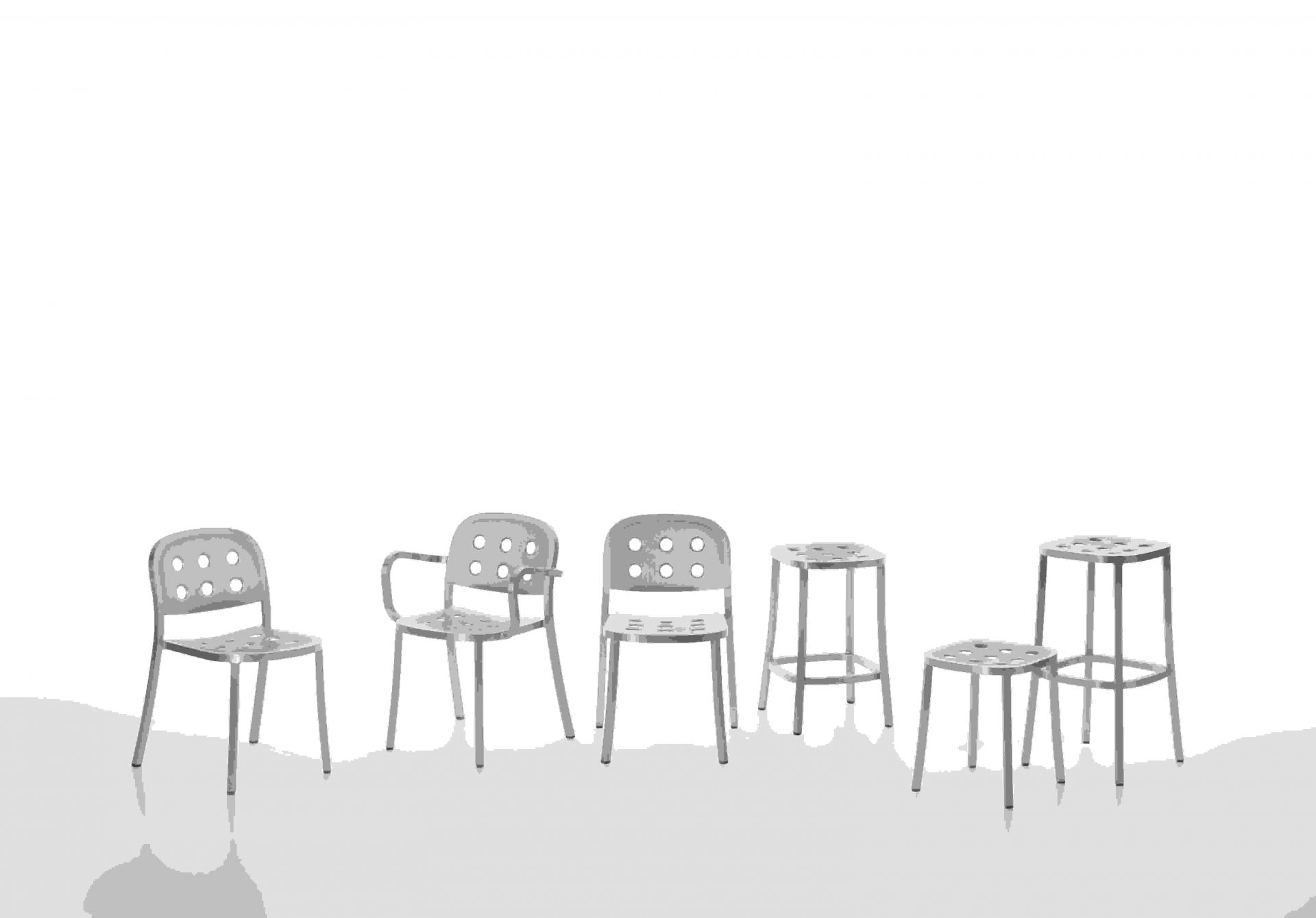 1 Inch All Aluminium Barstool Emeco 