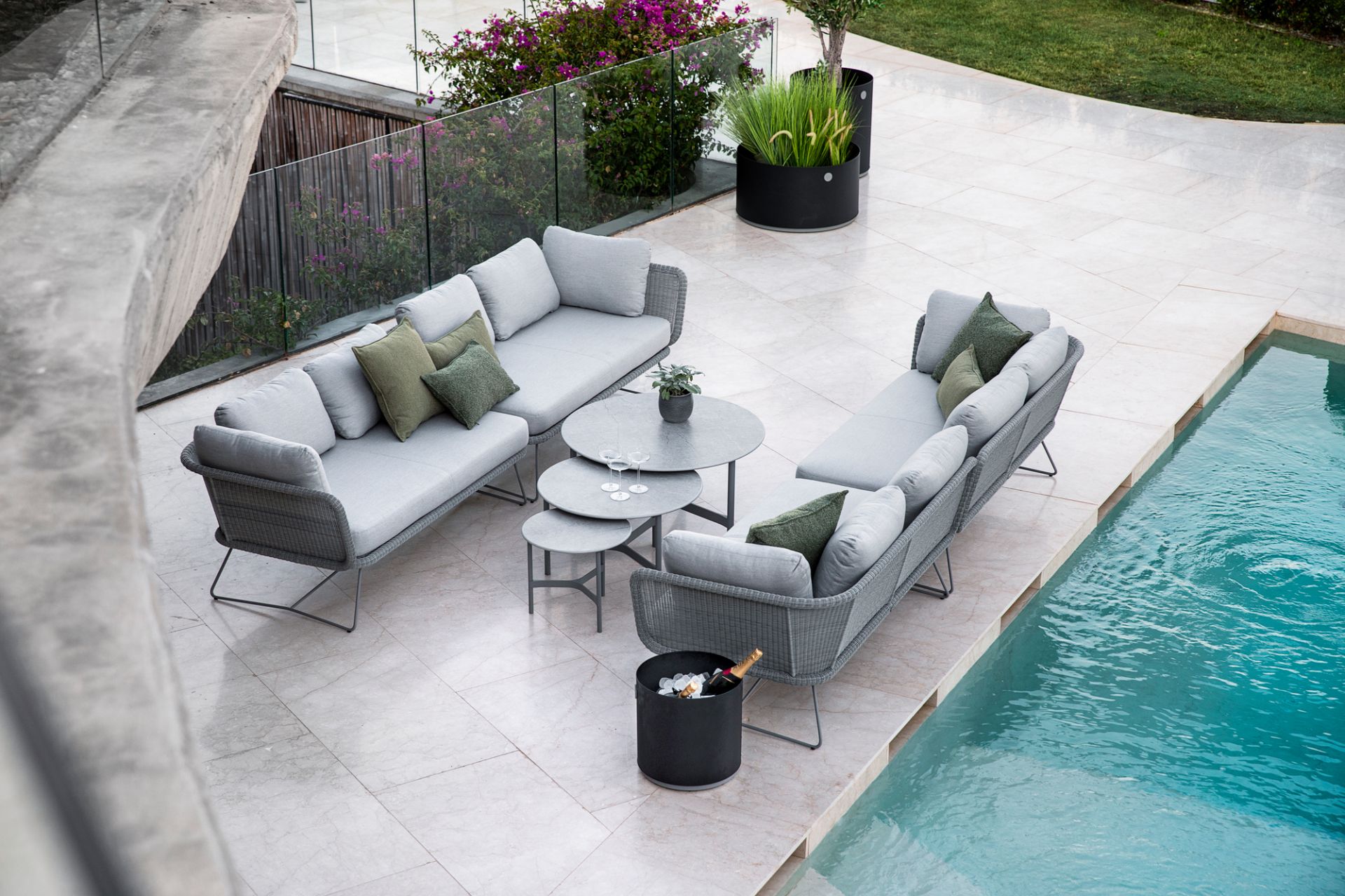 Horizon Outdoor Sofa modulaire 2 places droit Cane-Line