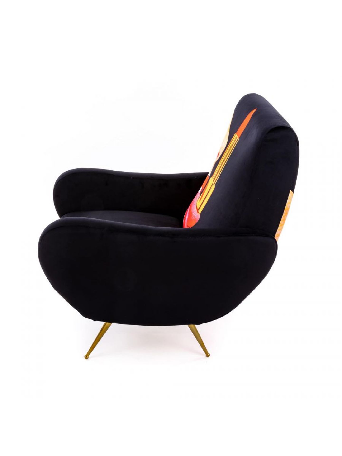Toiletpaper fauteuil Tongue black Seletti Toiletpaper fauteuil Tongue black Seletti