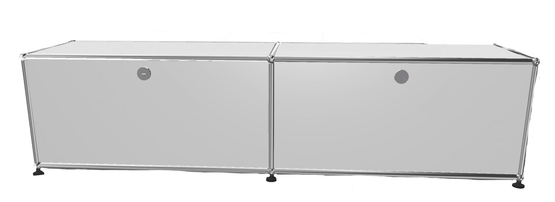USM Haller Lowboard 2 Volets Blanc pur - FAST DELIVERY
