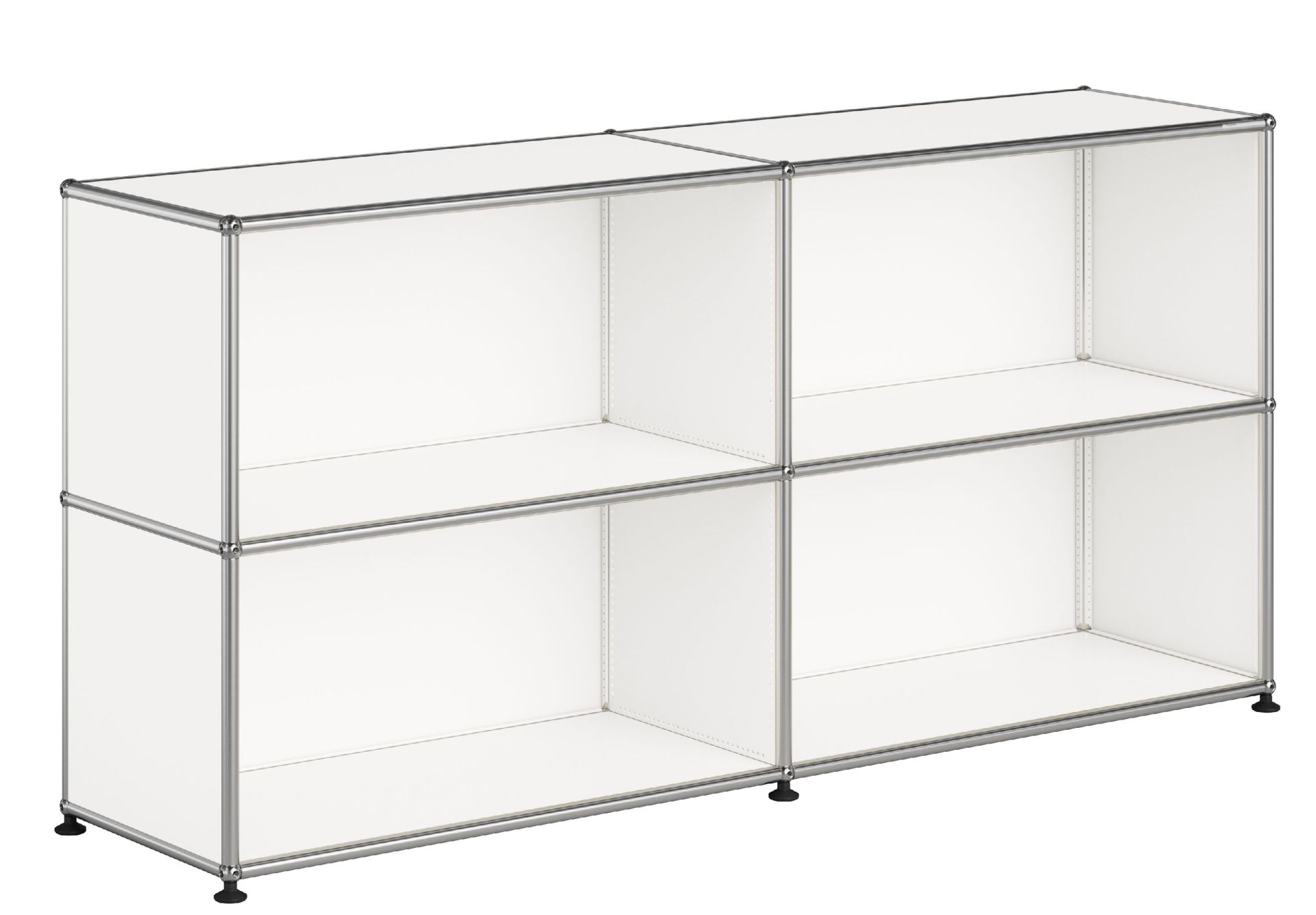 Buffet USM Haller M67 ouvert à quatre compartiments - Blanc pur