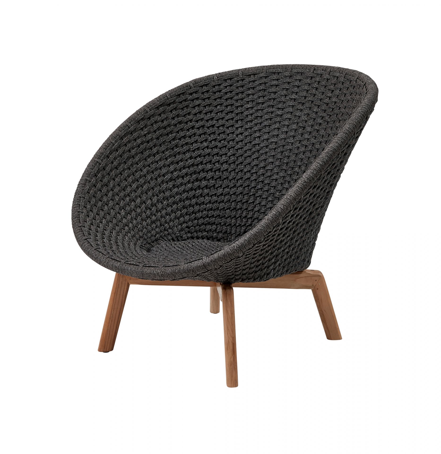 Peacock Outdoor Lounge chaise Rope Cane-Line gris clair