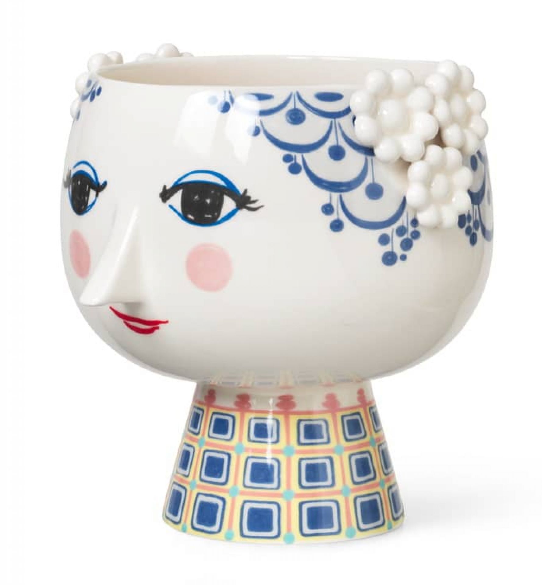Eva Pot de fleurs 21 cm Bleu Bjorn Wiinblad