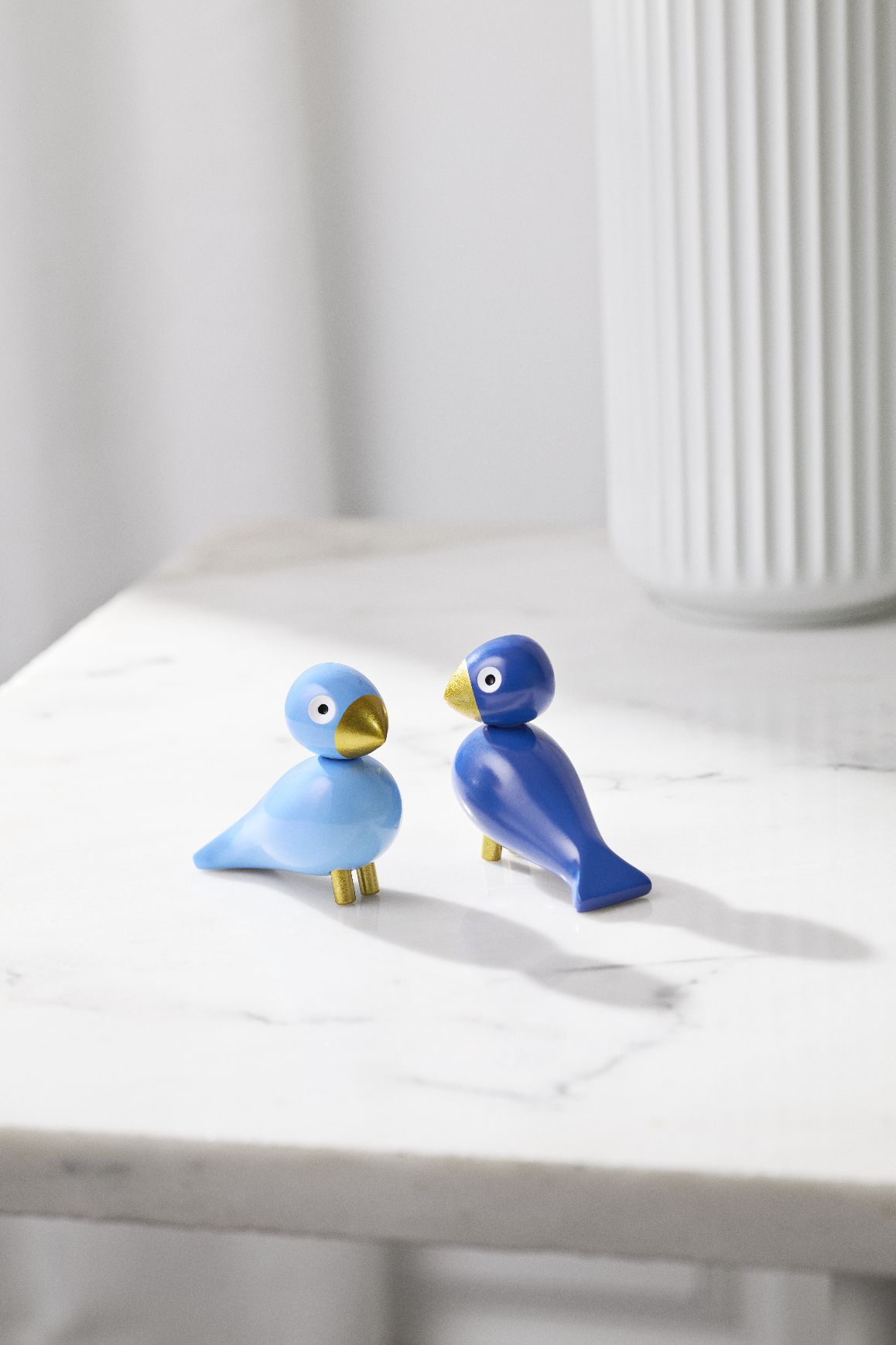 Oiseaux d'hiver, ensemble bleu Liliput/bleu clair Kay Bojesen