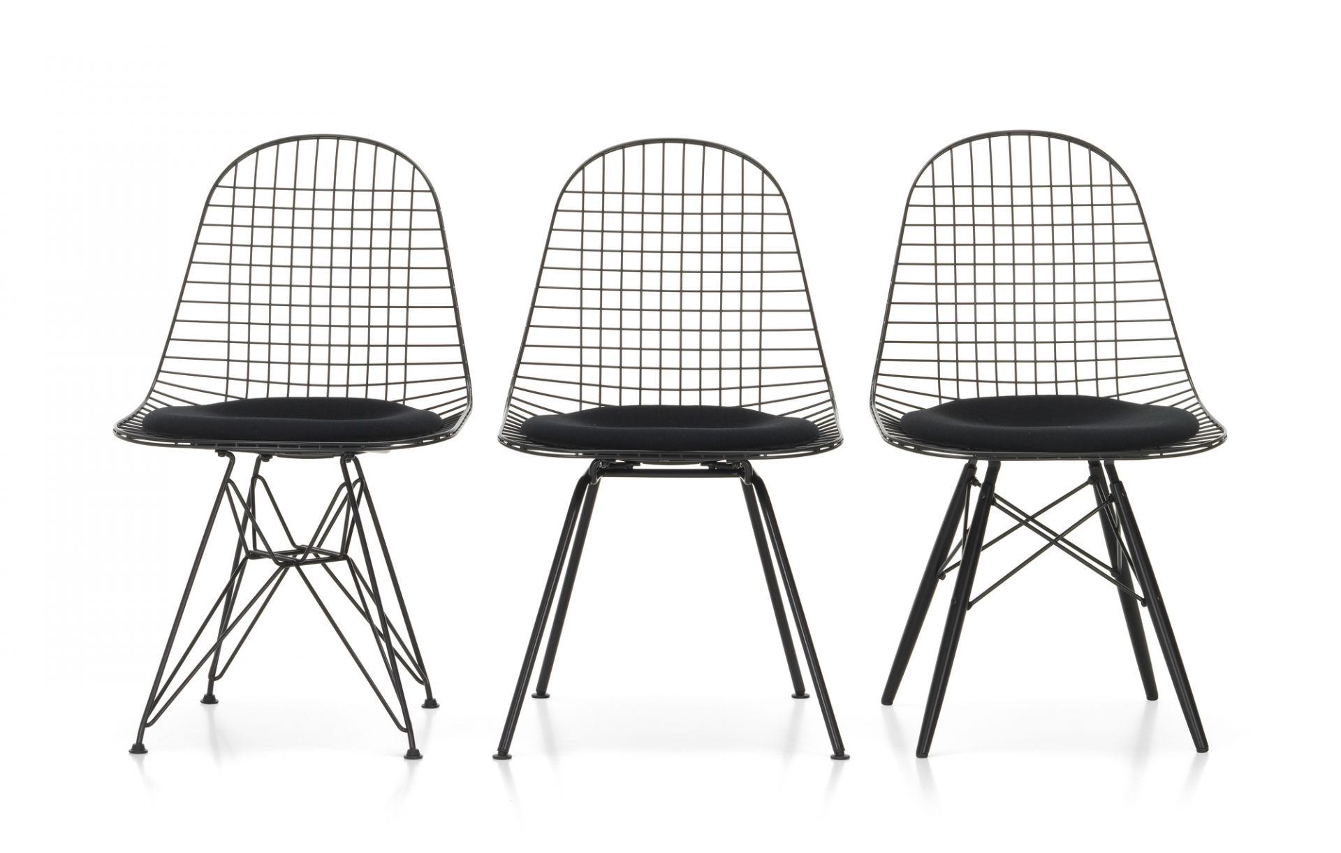 DKX-5 Wire Chair Chaise avec coussins Vitra