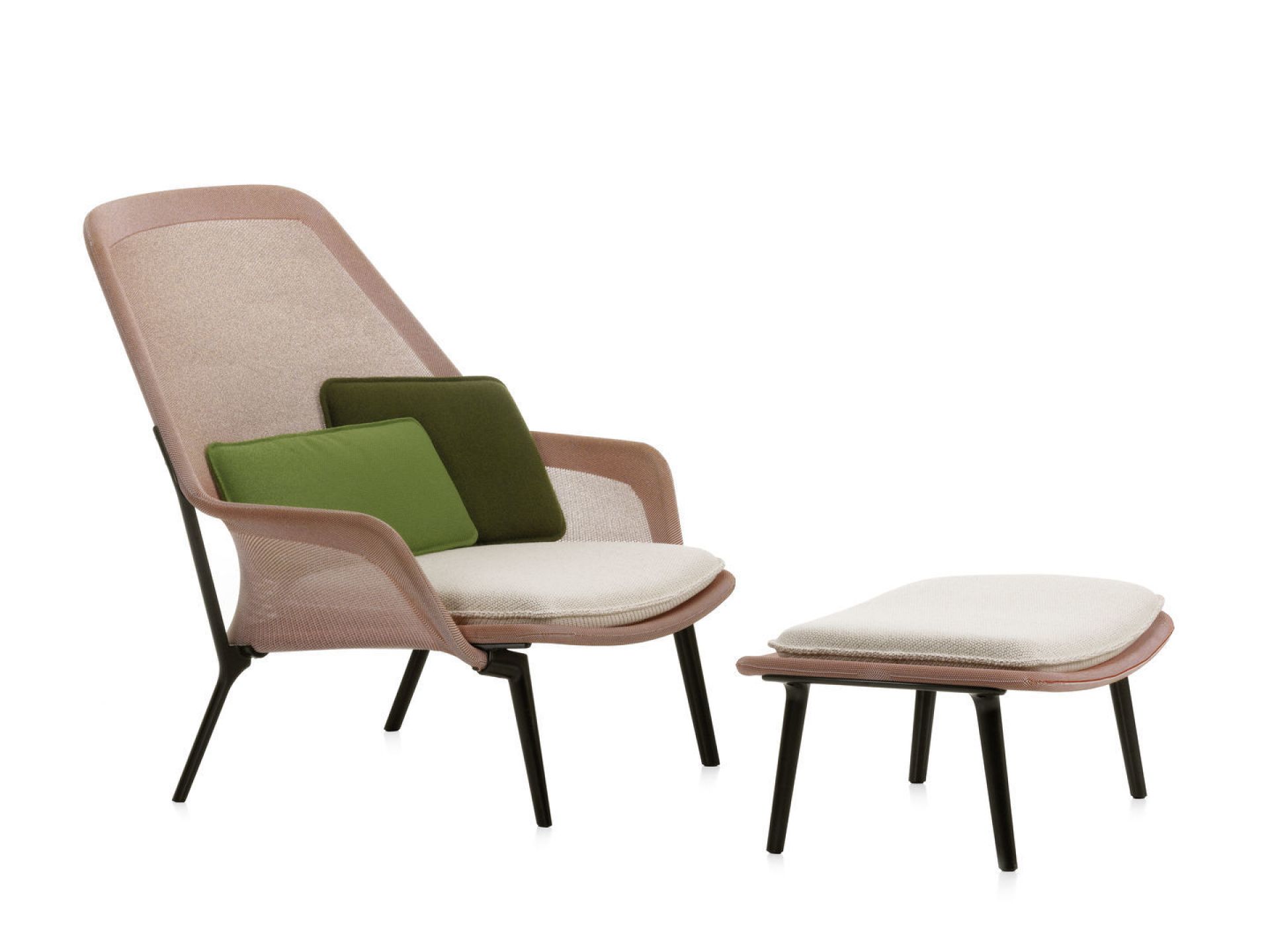Slow Chair &amp; Ottoman Fauteuil Vitra