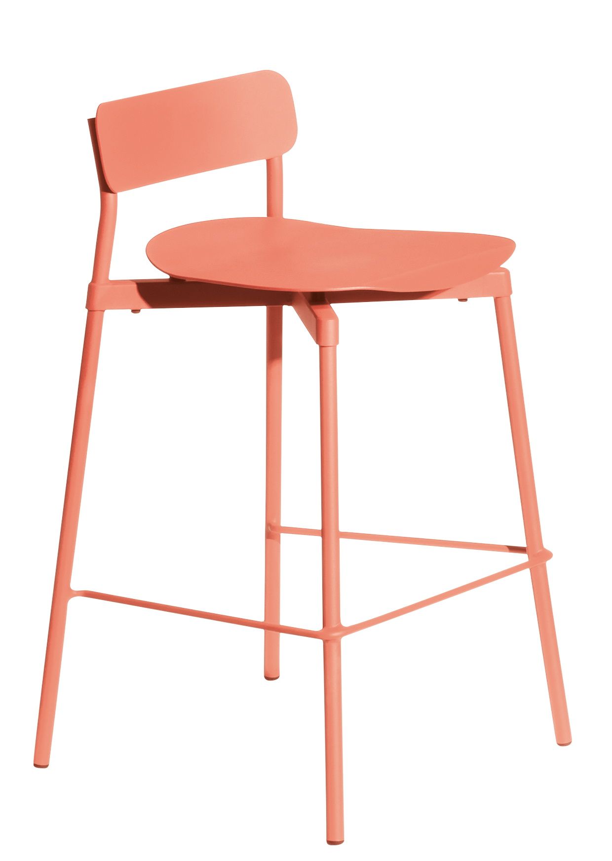 Fromme Barstool Tabouret de bar H 65 cm Petite Friture Corail Fromme Barstool Tabouret de bar H 65 cm Petite Friture Corail