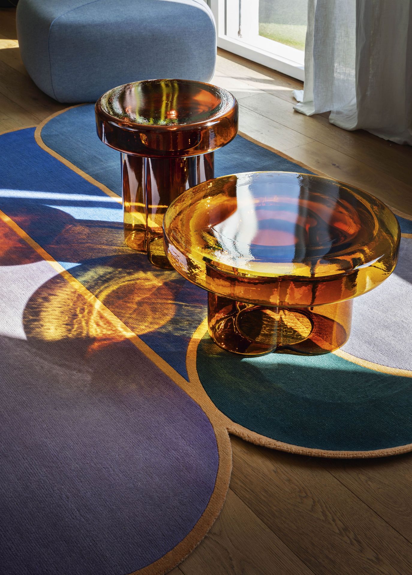 Soda Table d'appoint L 55 x P 55 x H 30 cm cm MURANOGLAS BERNSTEIN Miniforms OFFRE SPECIALE