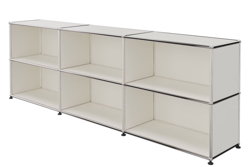 USM Haller Étagère Hx75 cm Blanc pur FAST DELIVERY